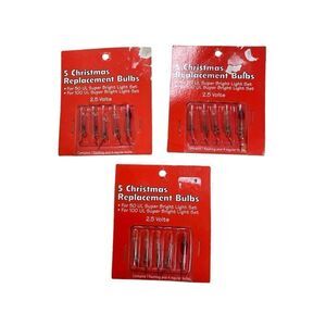 Vintage replacement Christmas string light bulbs 2.5V